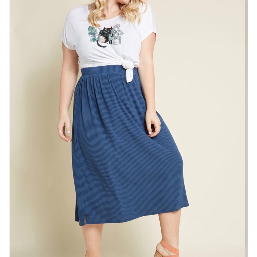 MODCLOTH skirt, sz 2X, Navy Blue
